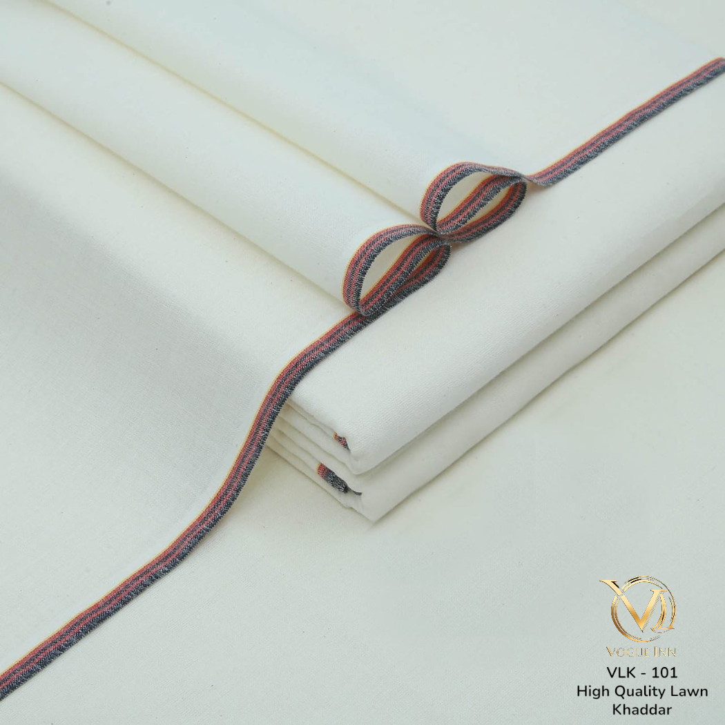 Pearl White Lawn Khaddar ( VLK - 101 )