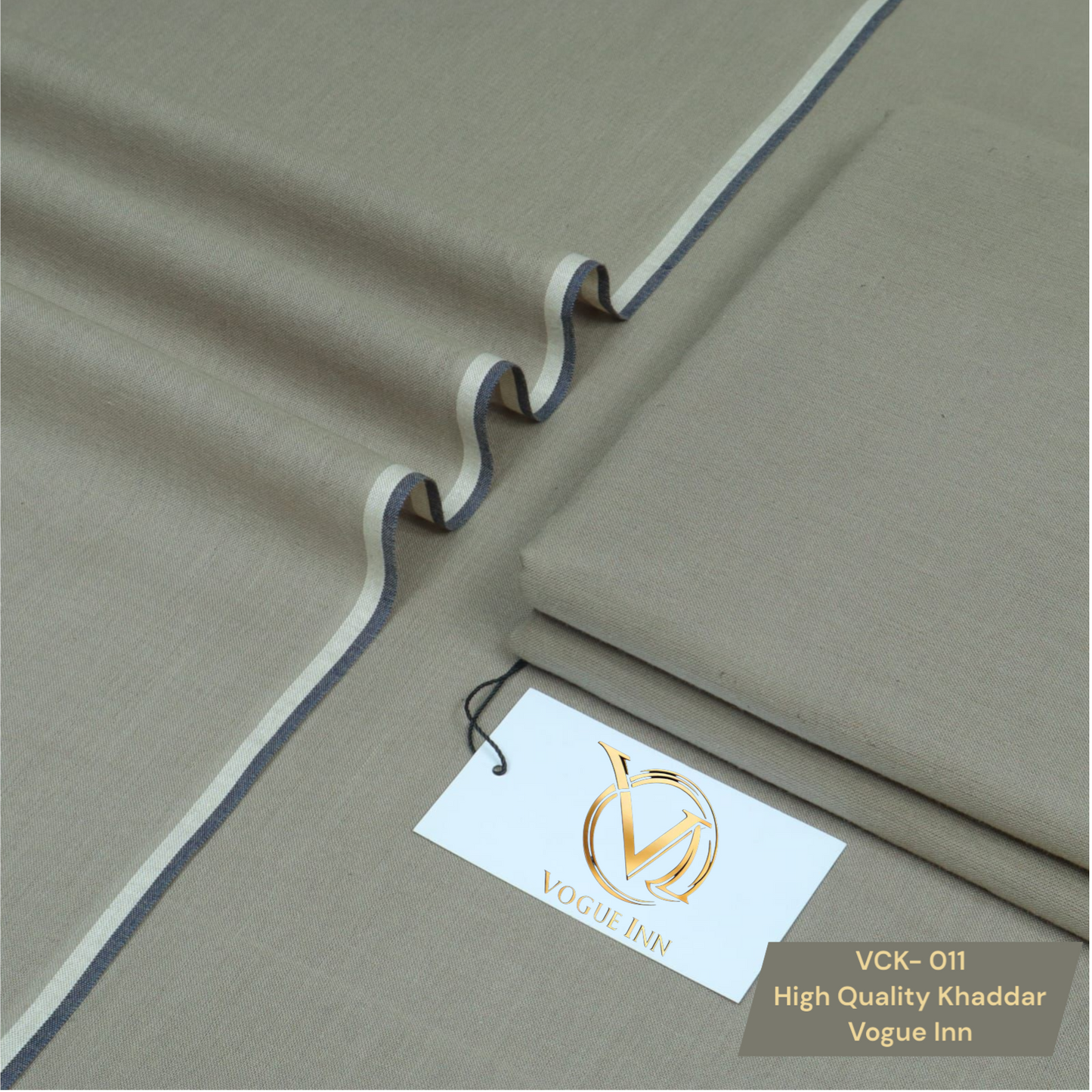 Beige Cotton Khaddar ( VCK - 011 )