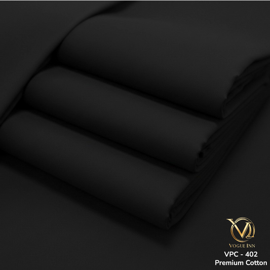 Premium Black Cotton ( VIC - 402  )