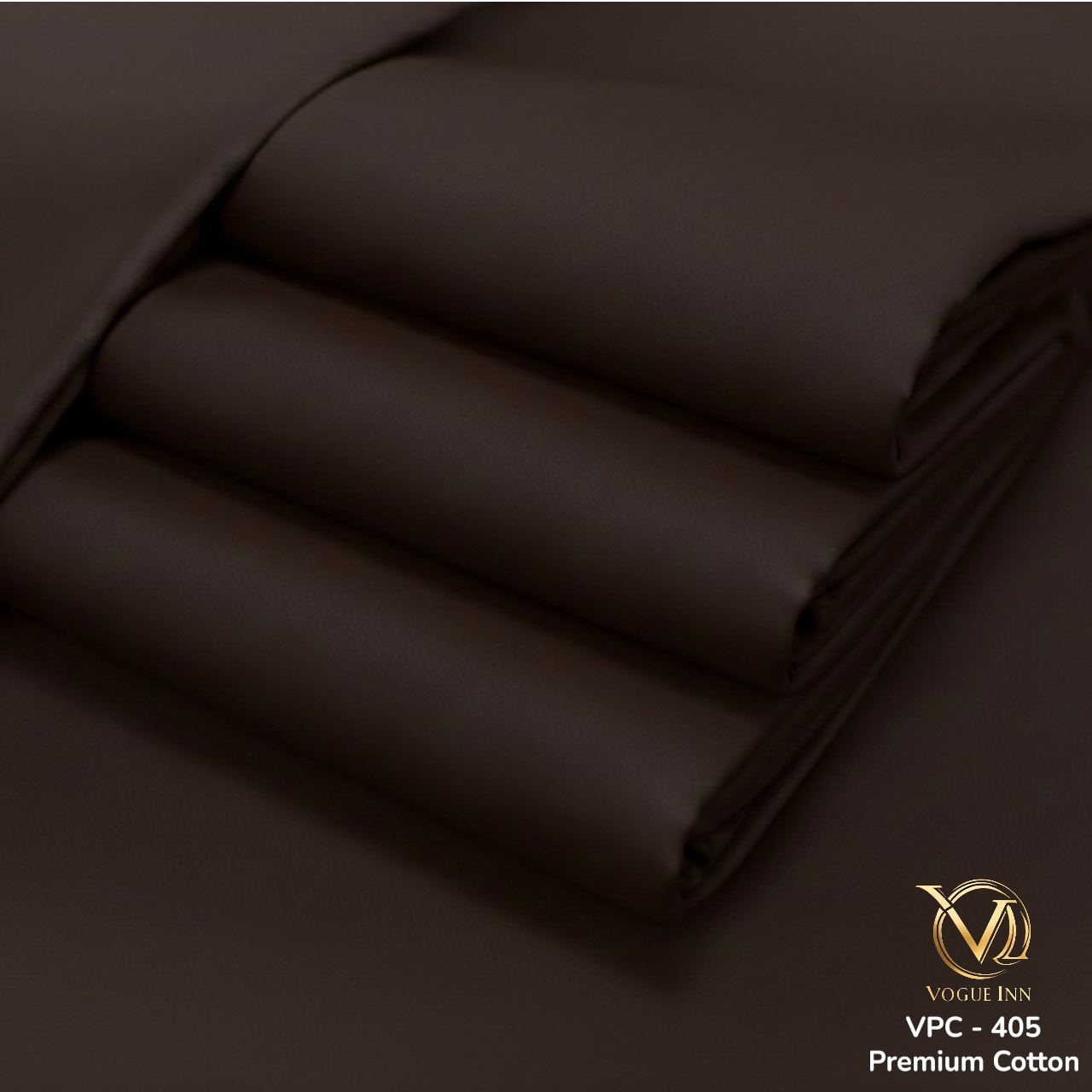 Premium Chocolate Brown Cotton ( VIC - 405 )