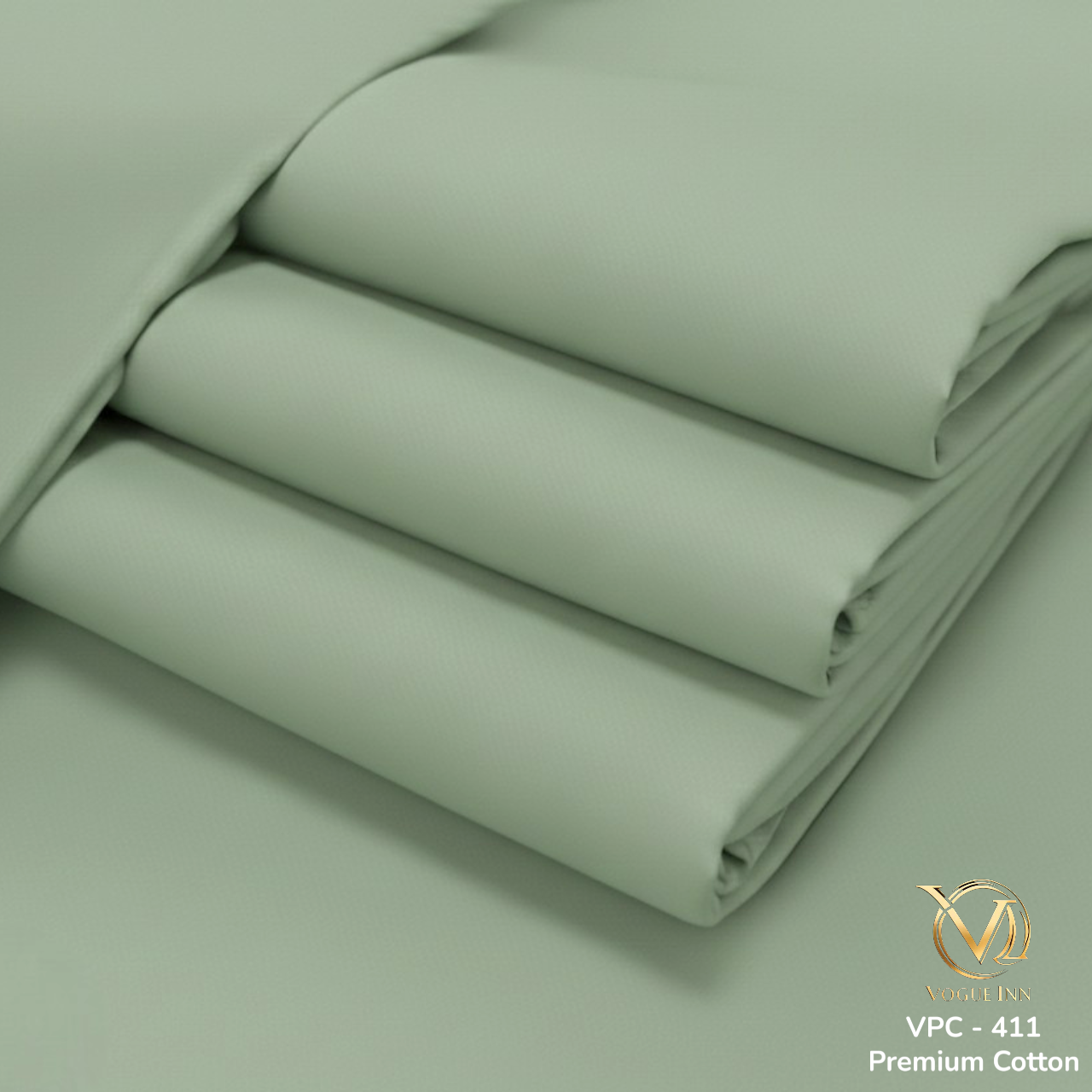 Premium Polite Green Cotton ( VIC - 411 )