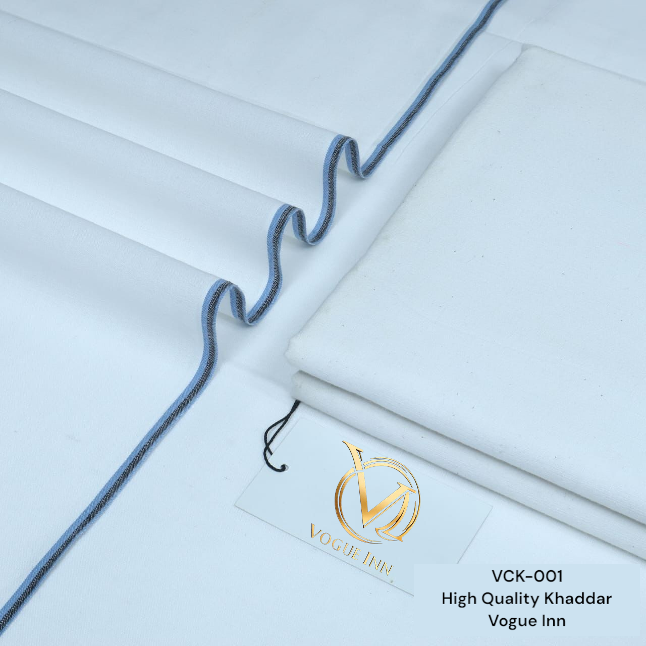 White Cotton Khaddar ( VCK - 001 )