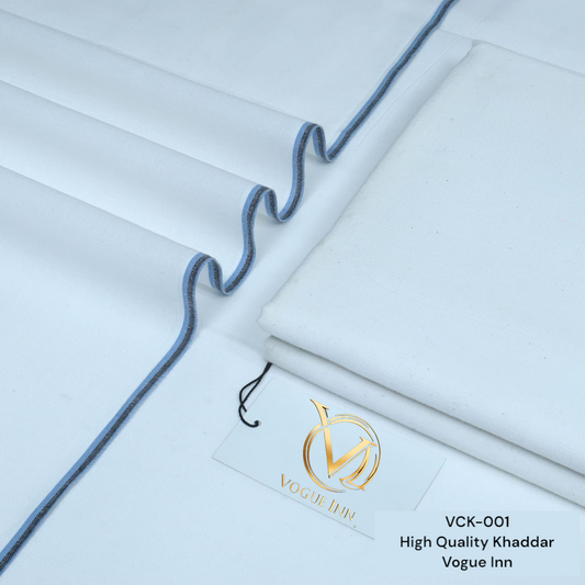 White Cotton Khaddar ( VCK - 001 )