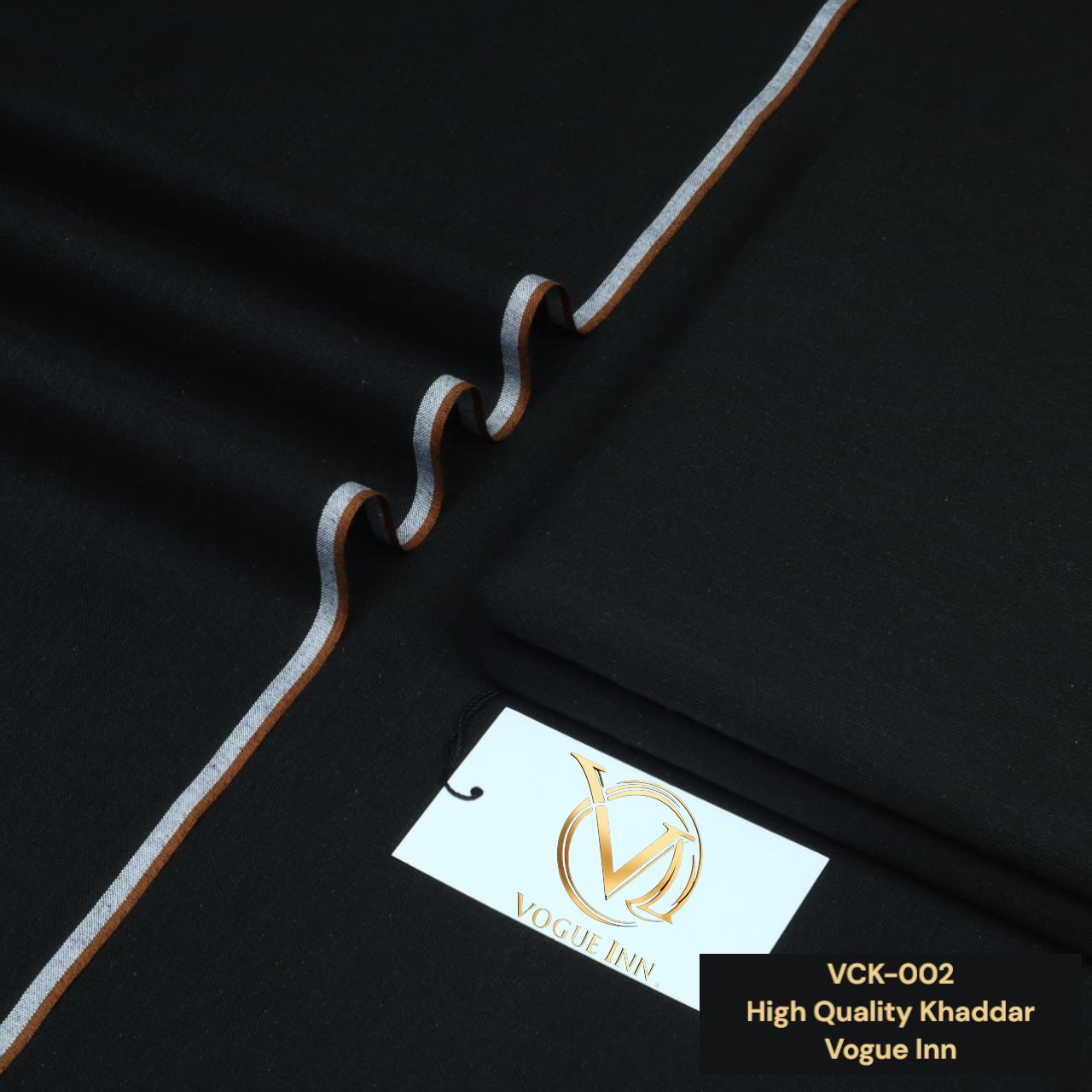 Black Cotton Khaddar ( VCK - 002 )
